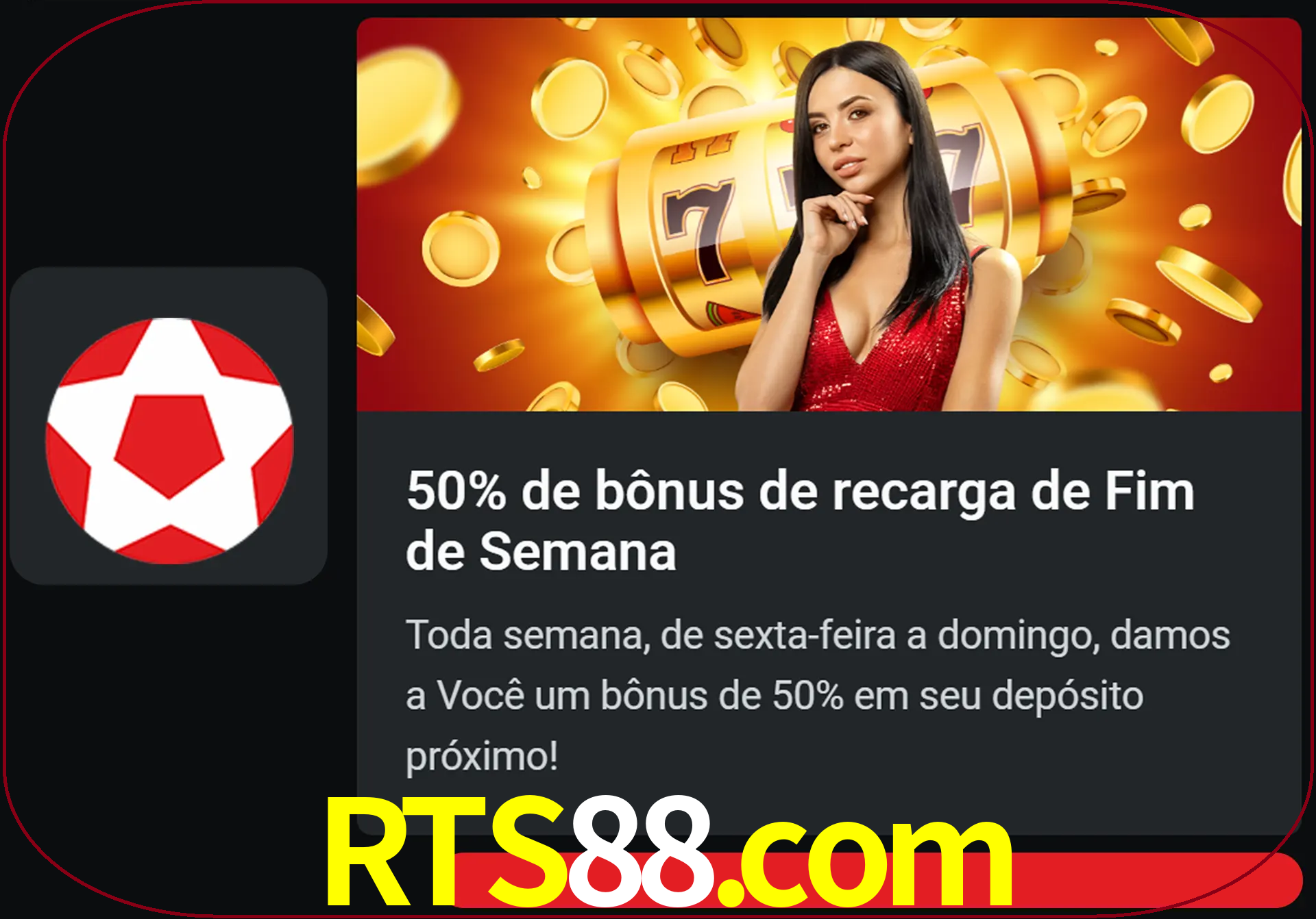 Volte a cada semana para receber novos bônus em dinheiro.