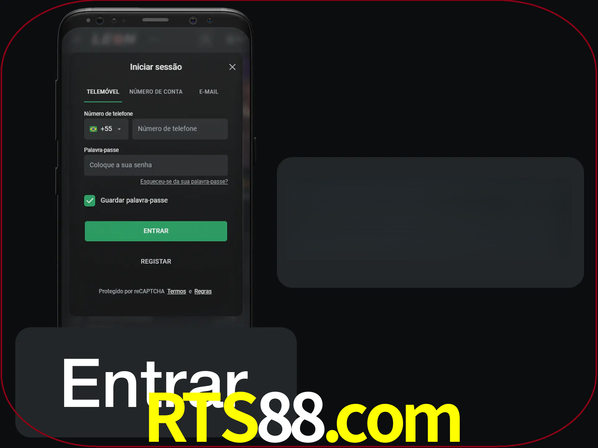 Faça o login para começar a apostar e jogar no cassino.